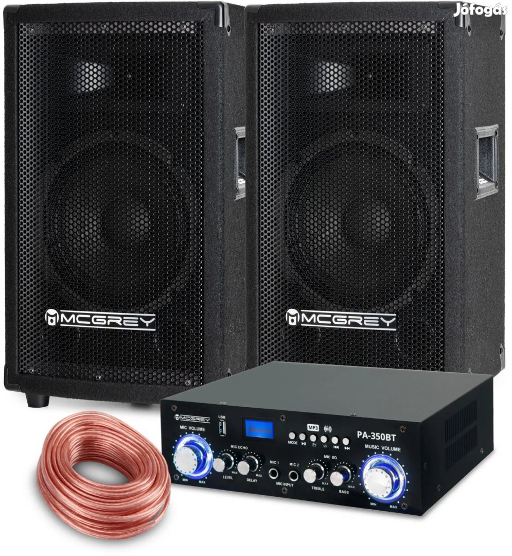 McGrey Teljes PA Rendszer PowerDJ-1000 600W