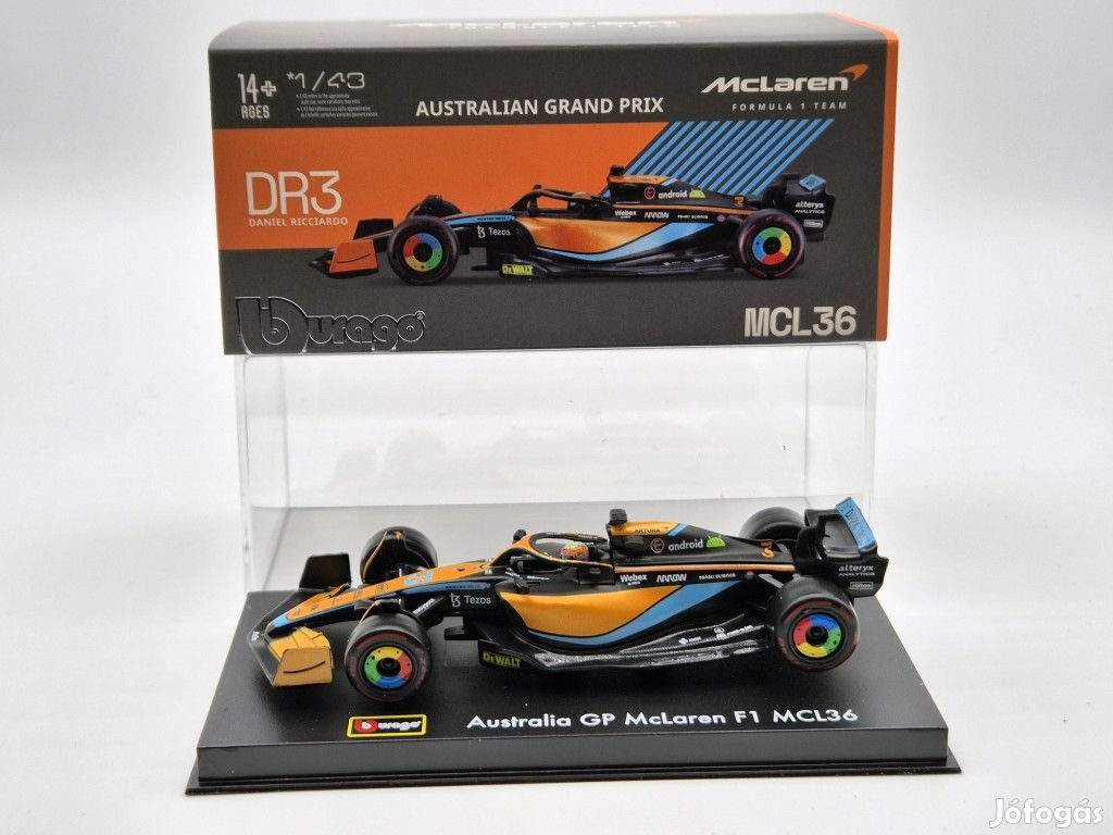 McLaren F1 MCL36 #3 (2022) Australian GP - Daniel Ricciardo - PILÓTÁV