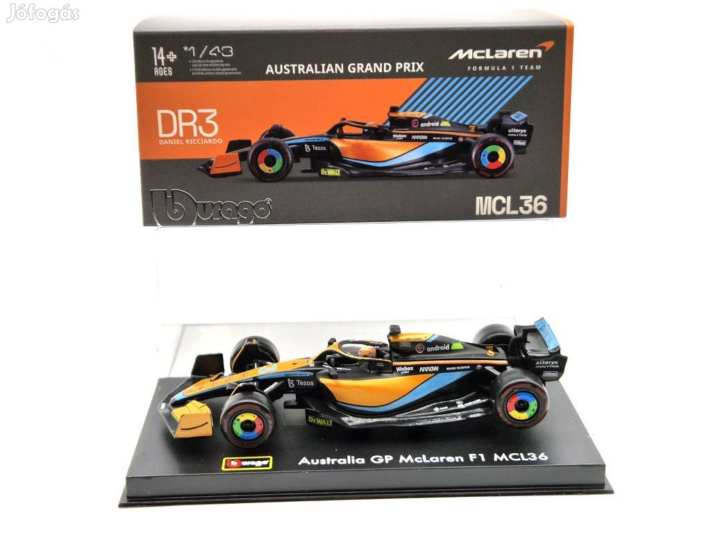 McLaren F1 MCL36 #3 (2022) Australian GP - Daniel Ricciardo - PILÓTÁV