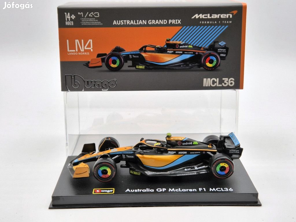 McLaren F1 MCL36 #4 (2022) Australian GP - Lando Norris - PILÓTÁVAL -