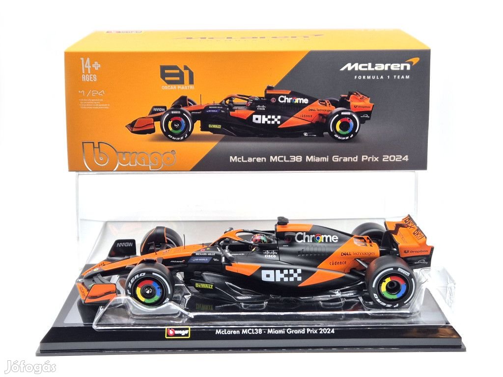 McLaren MCL38 F1 81 2024 - Oscar Piastri - PILÓTÁVAL -