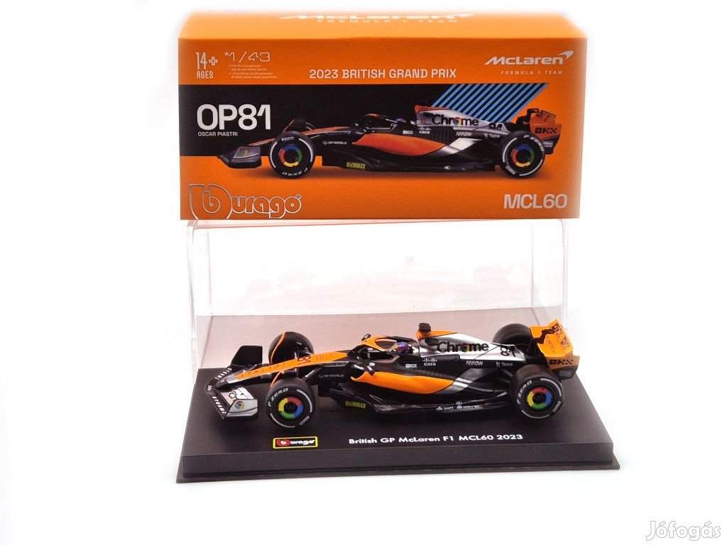 McLaren MCL60 F1 #81 (2023) - British GP 4th - Oscar Piastri - PILÓTÁ