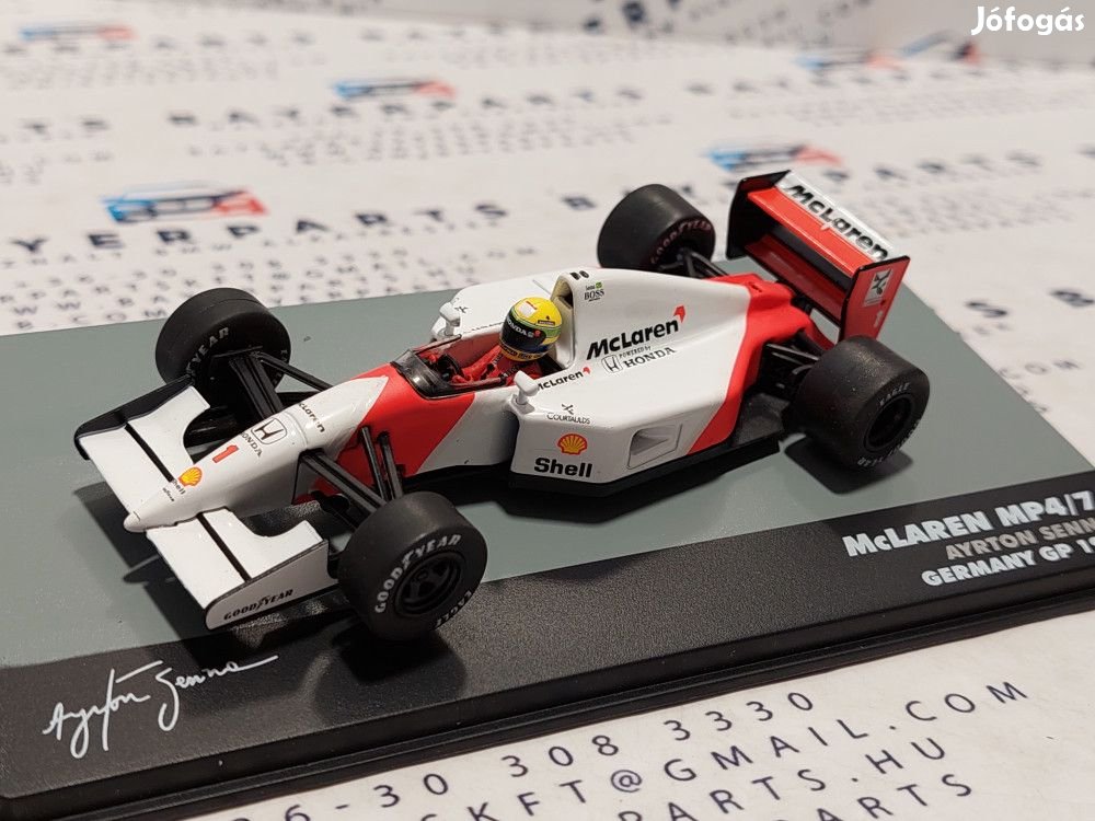 McLaren MP4/7 F1 #1 (1992) - Germany GP - Ayrton Senna - PILÓTÁVAL -