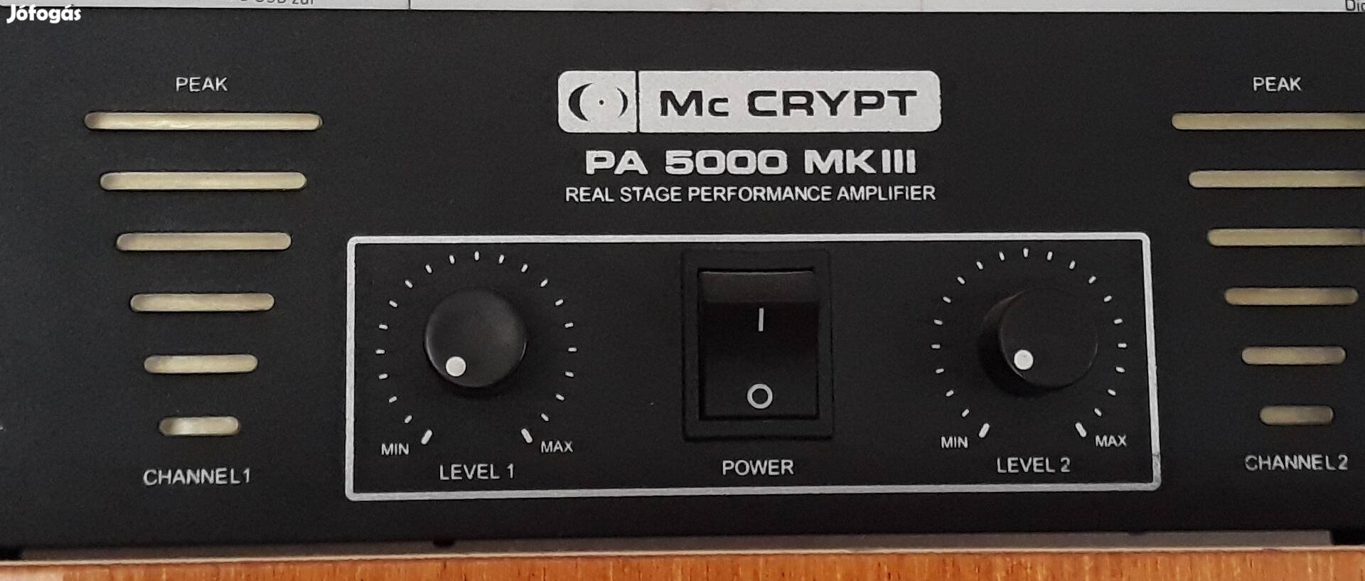 Mc Crypt PA 5000 MK III erősítő