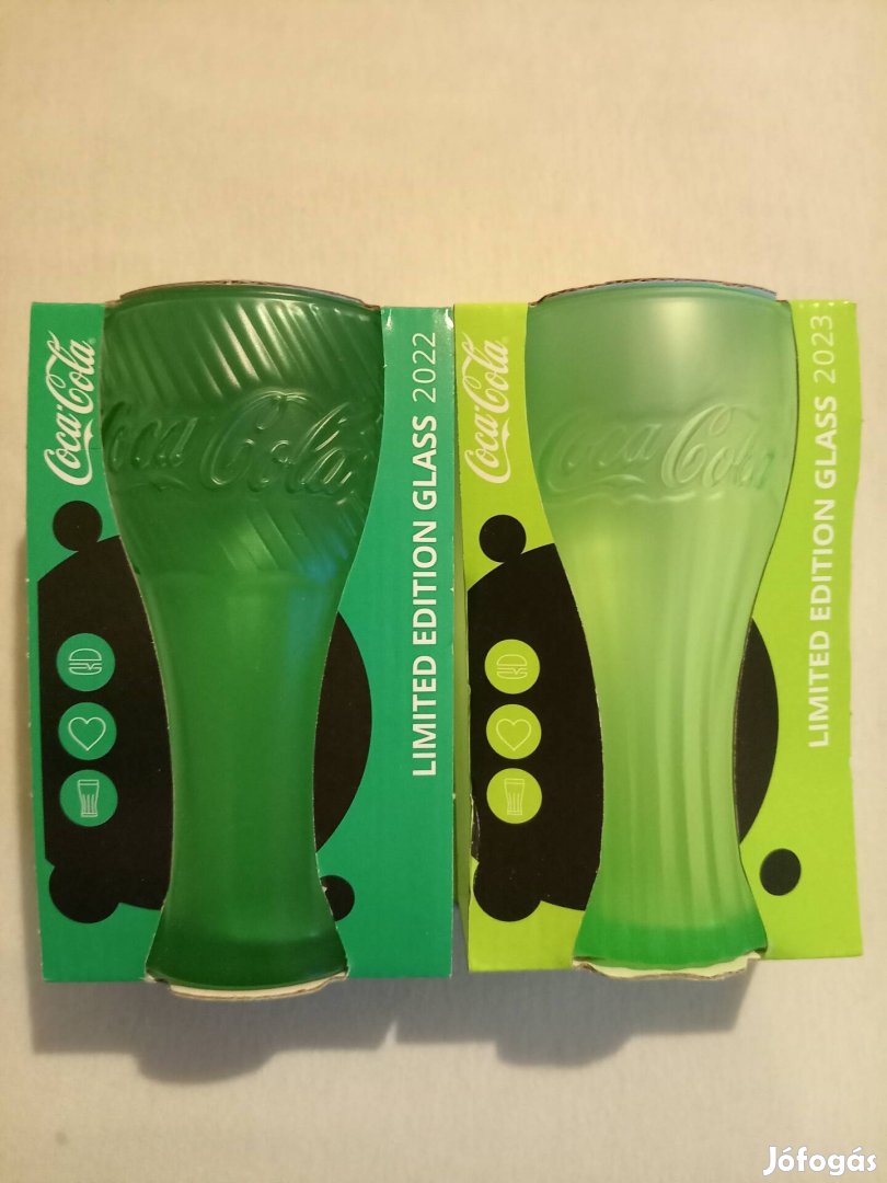 Mc Donalds coca cola poharak zöld darabra