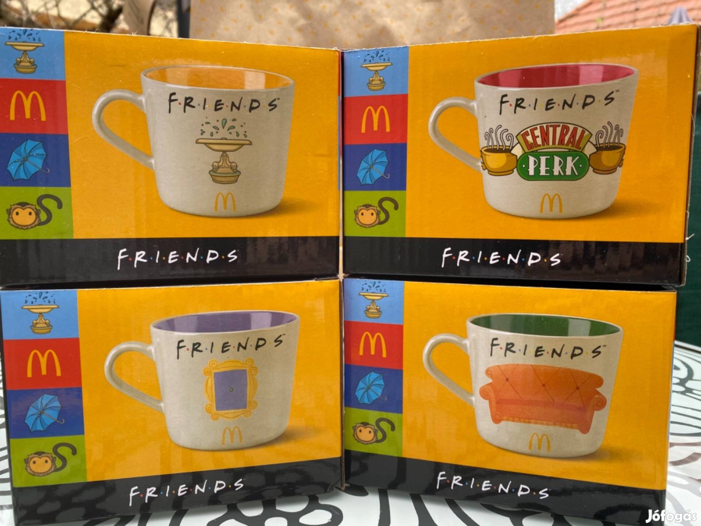 Mcdonalds Jóbarátok Új bögre Friends készlet 4 db egyben