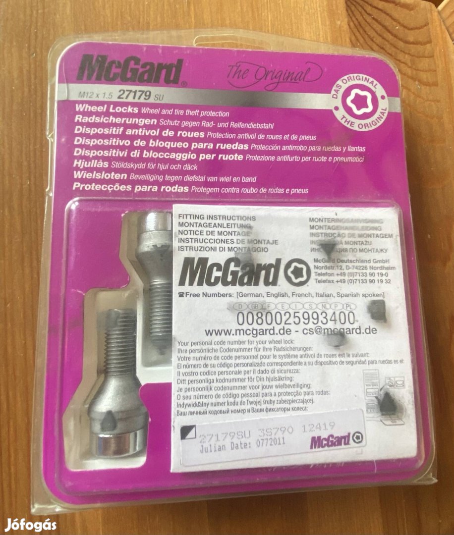 Mcgard kerékőr eredeti csomagolás 