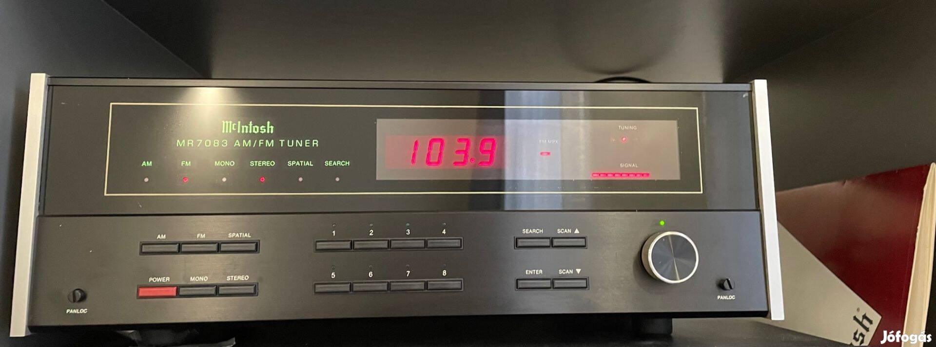 Mcintosh MR7083 AM / FM rádió tuner