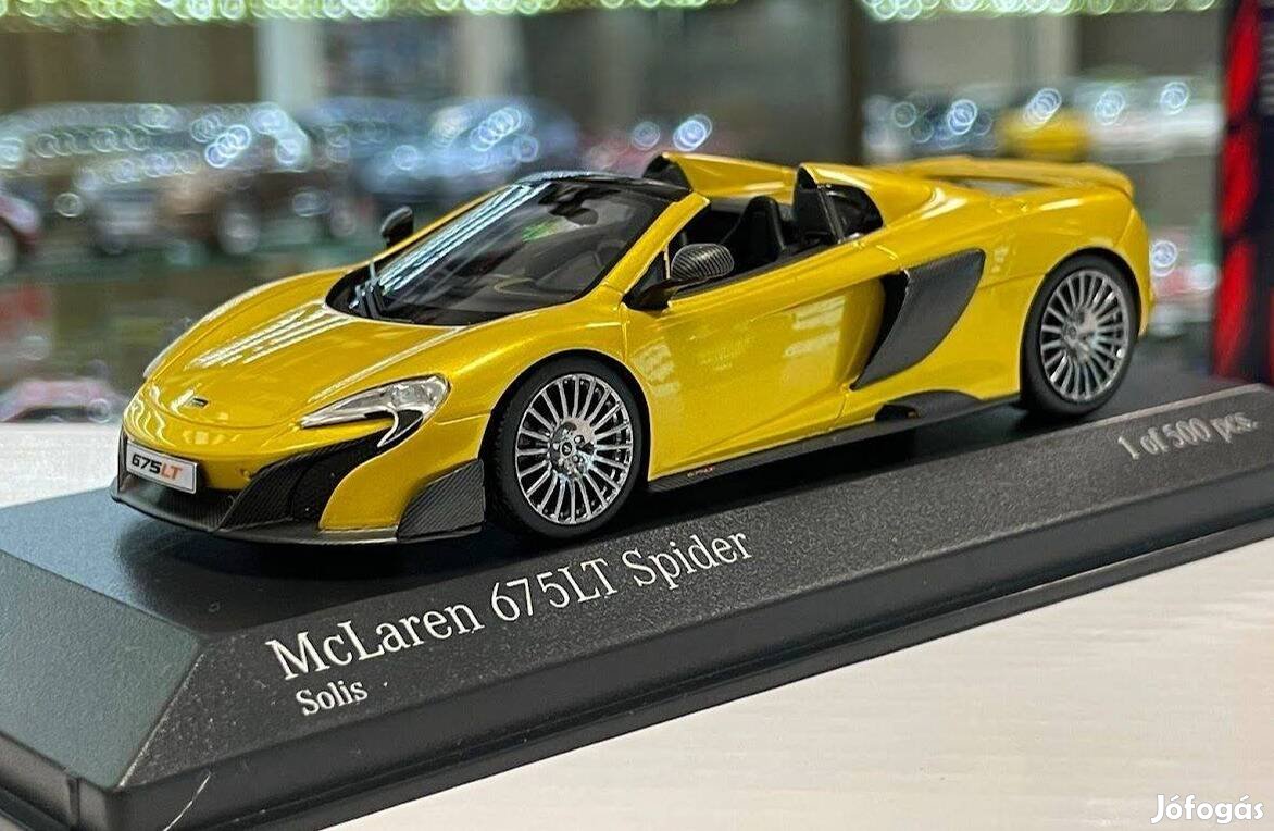 Mclaren 675LT Spider 2016 solis yellow 1:43 1/43 Minichamps