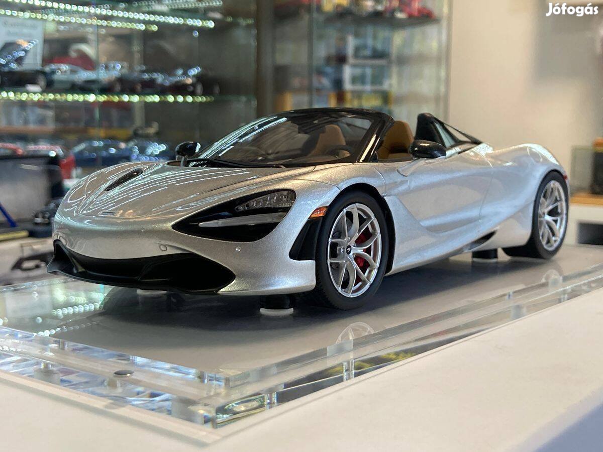 Mclaren 720S Spider 2019 supernova silver 118 True Scale