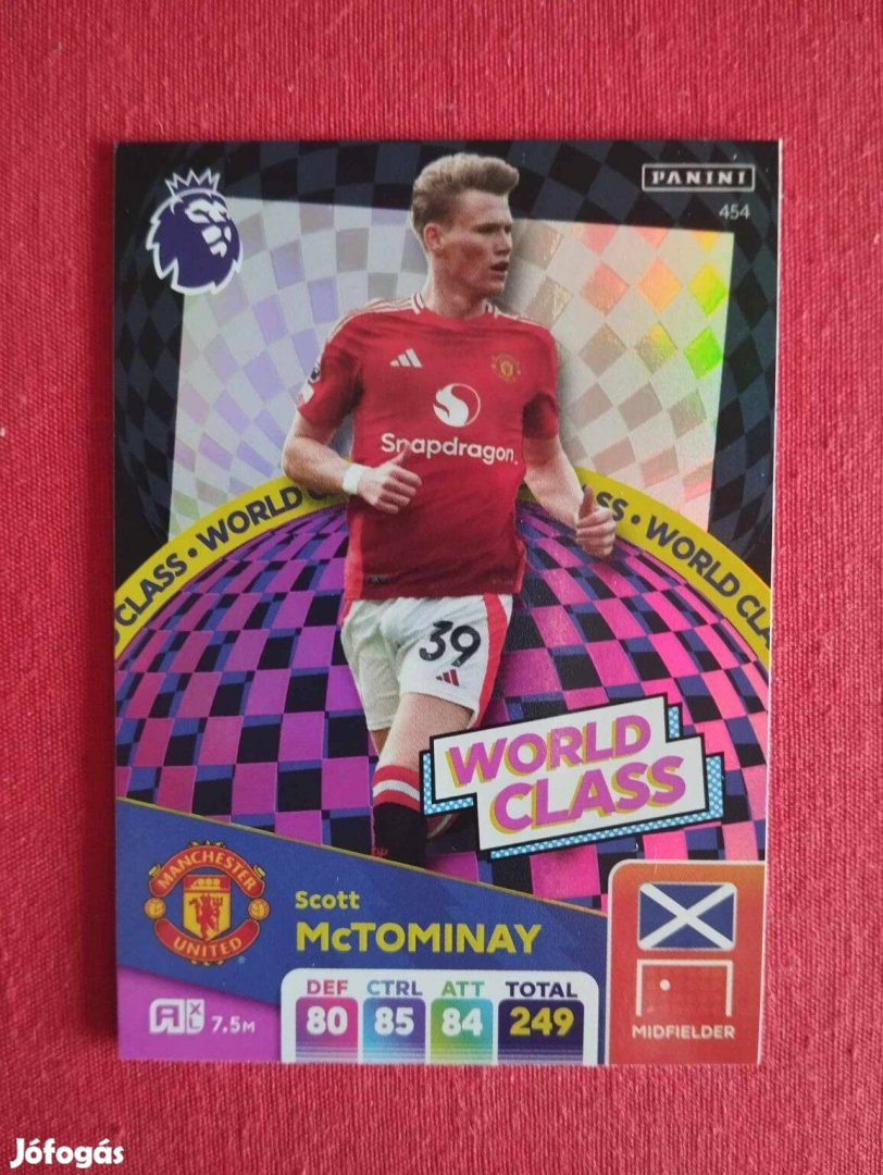 Mctominay (Manchester United) Premier League 2025 World Class kártya