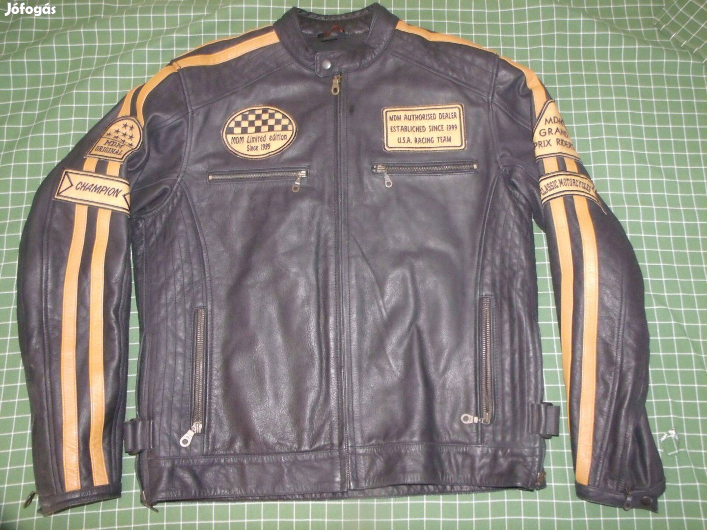 Mdm Fashion motoros bőrdzseki, 2XL méret, protektorokkal 42ezer
