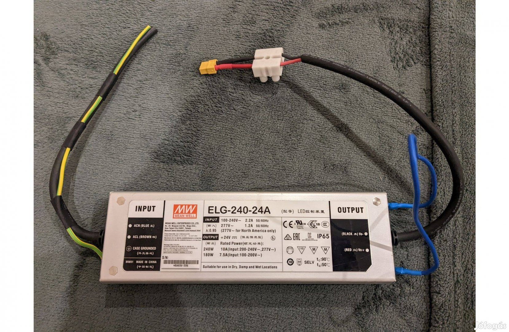 Mean Well Elg-240-24A LED tápegység 240W, 24V (#7914)