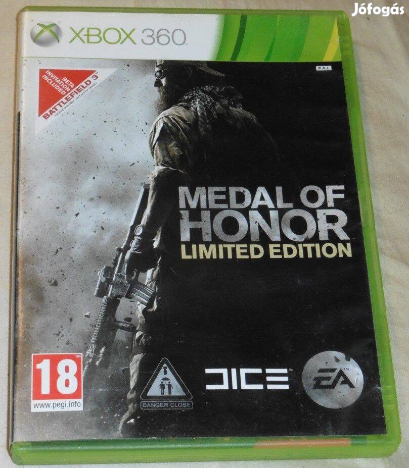 Medal Of Honor 2012 Gyári Xbox 360 Játék Akár Féláron