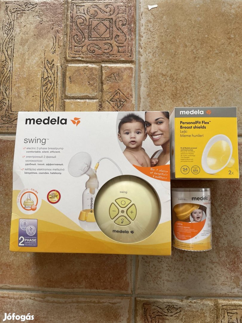 Medela Swing mellszívó Calma fejjel es Flex melltolcsérekkel