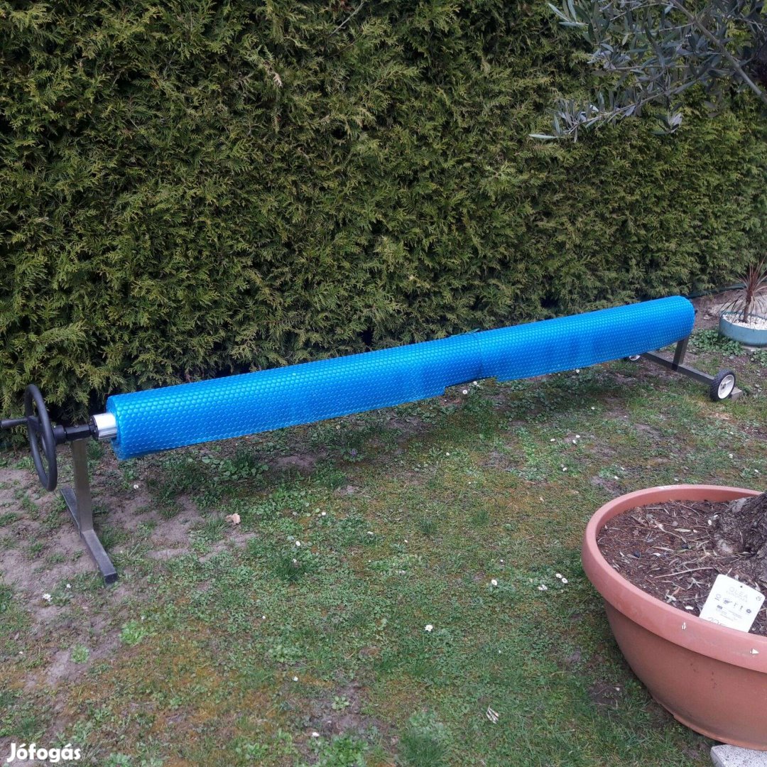 Medence takaró 3X5, tekercselő kocsival