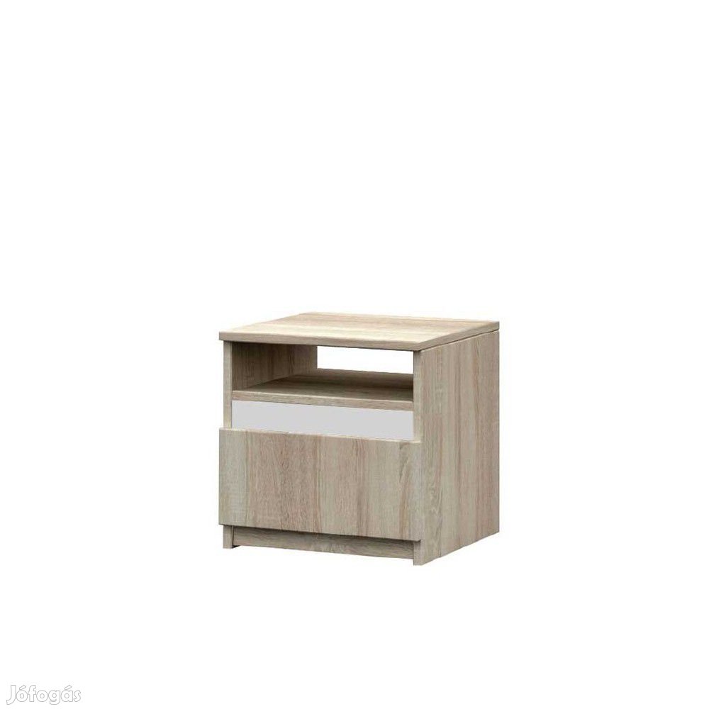 Mediolan 23 Éjjeliszekrény  sonoma tölgy/fehér  - Csomagolássérült