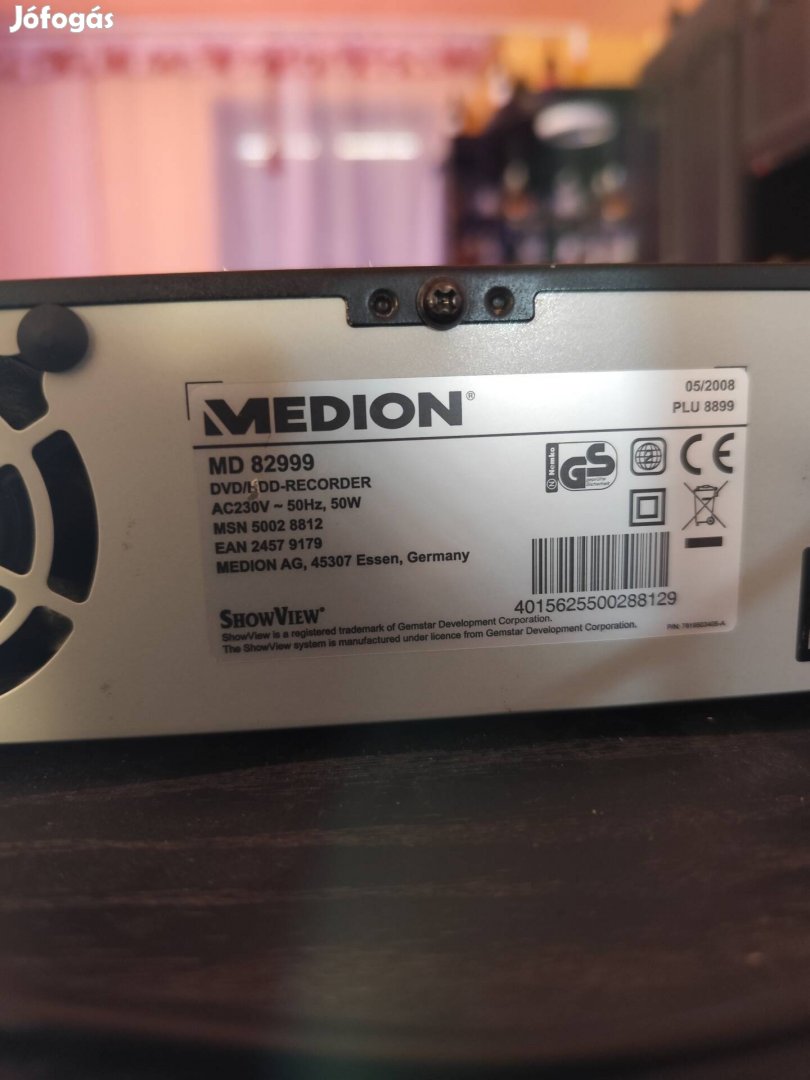Medion merevlemezes dvd recorder