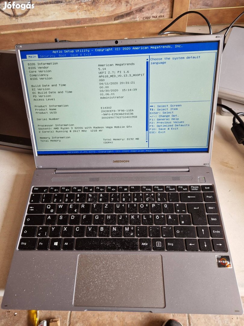 Medion ryzen3. laptop. 