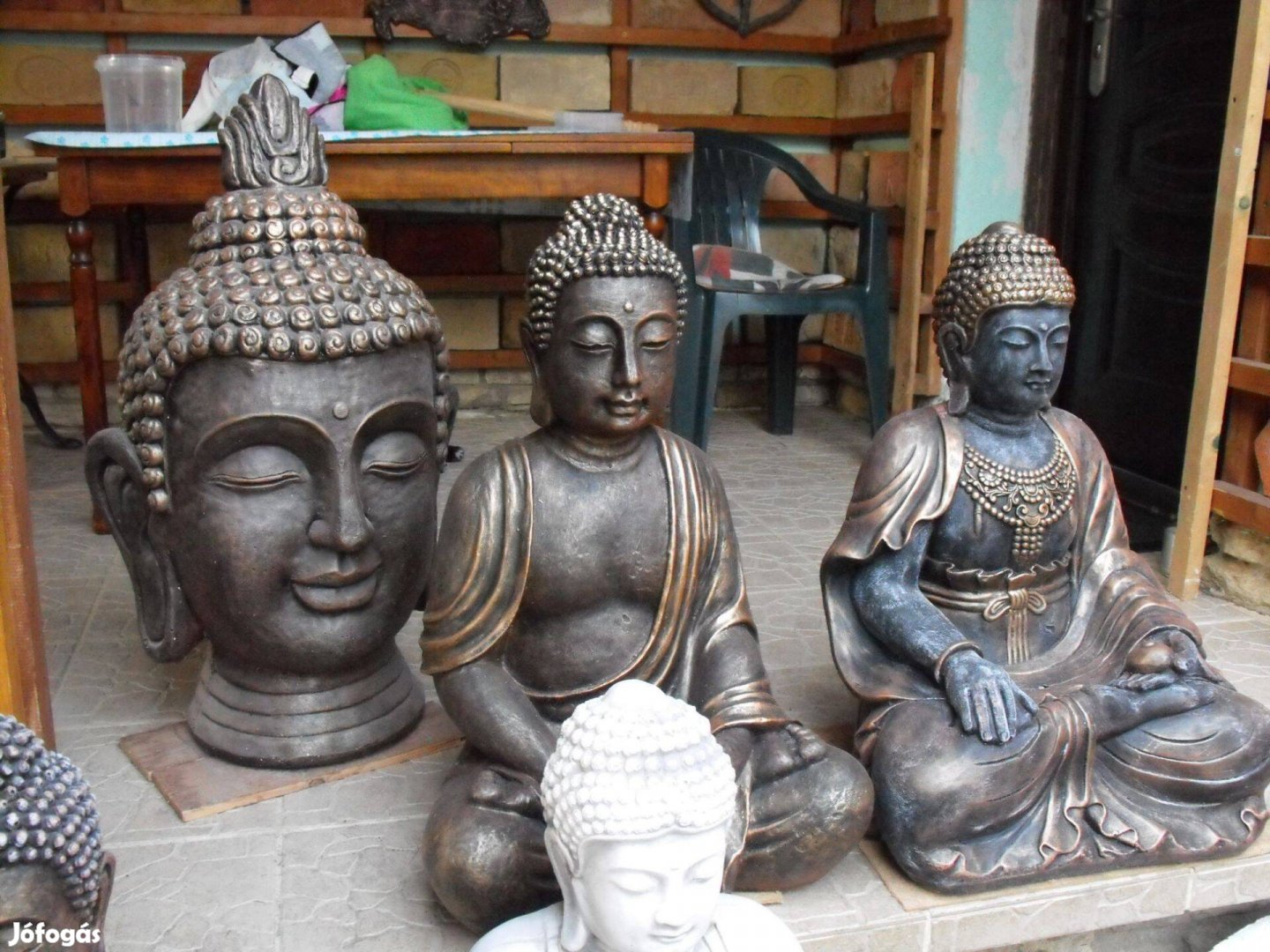 Mediterrán Kerti szobor Vecsés en Buddha Egzotikus kertépítő dísz