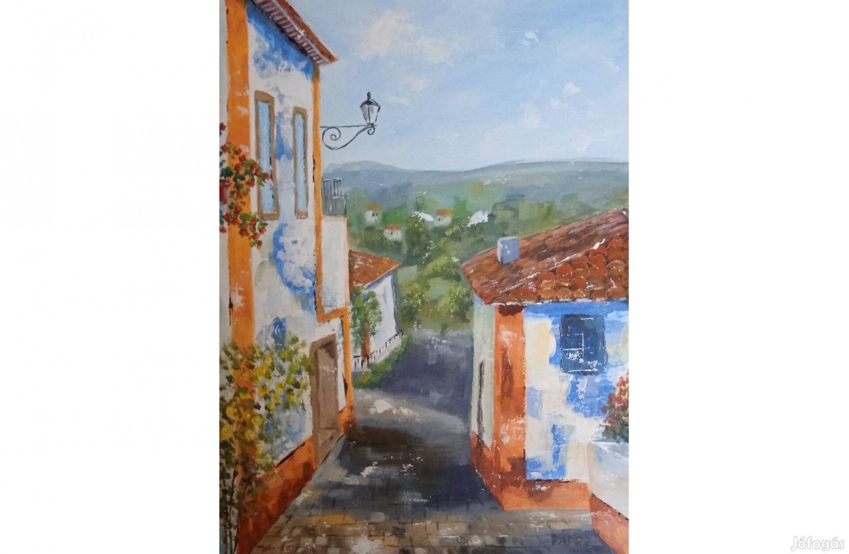 Mediterrán utcácska című festmény eladó