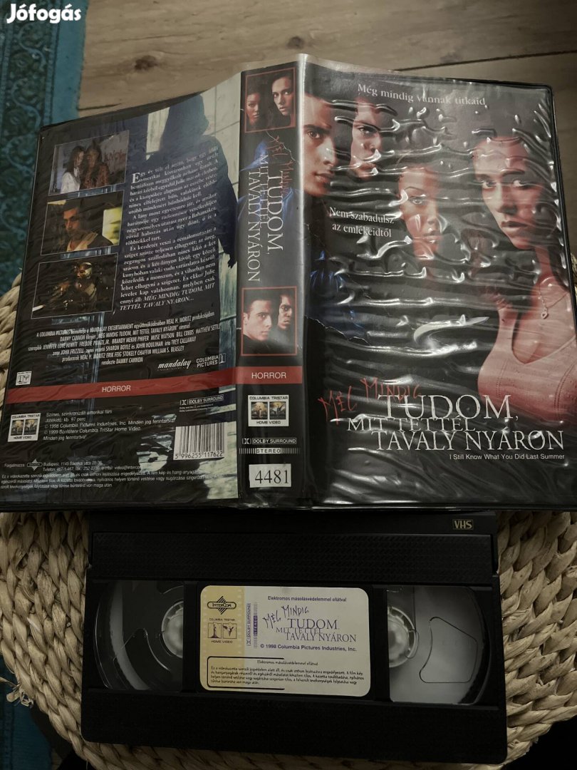 Még mindig tudom mit tettél tavaly nyáron vhs film