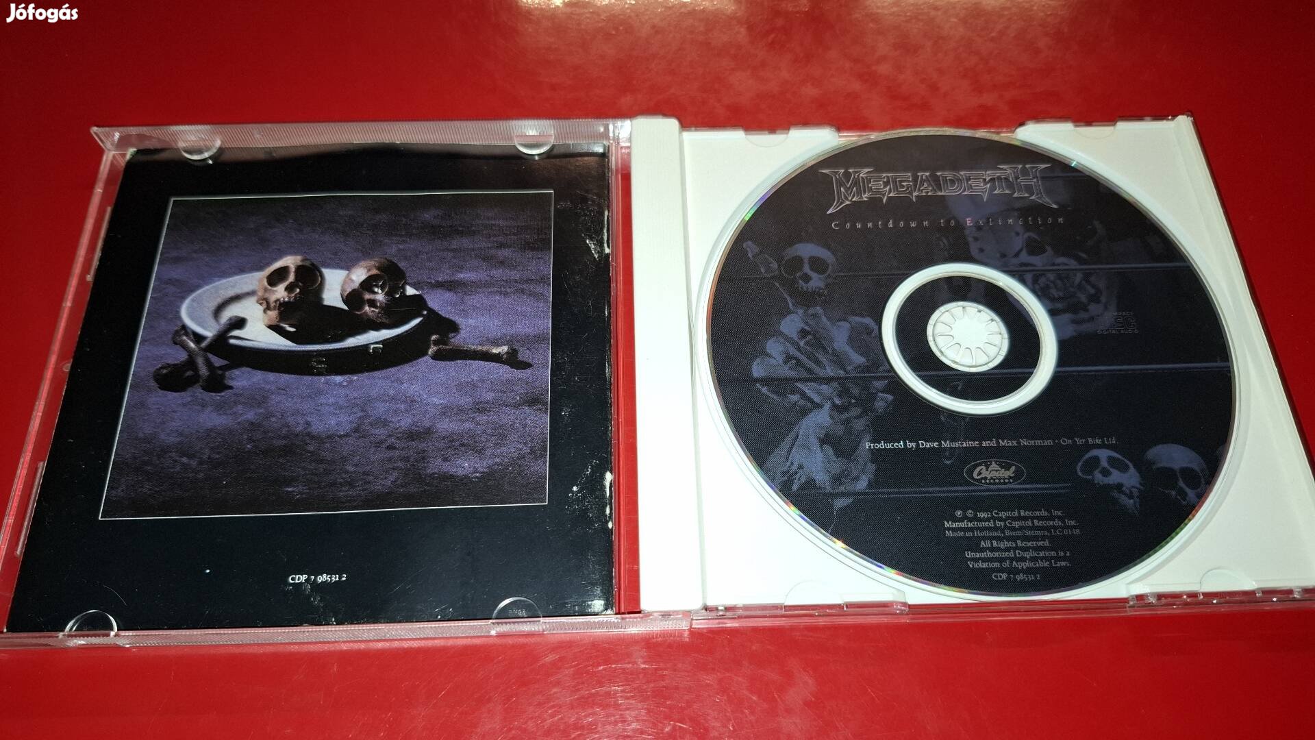 Megadeth Countdown to Extinction Cd 1992 Holland