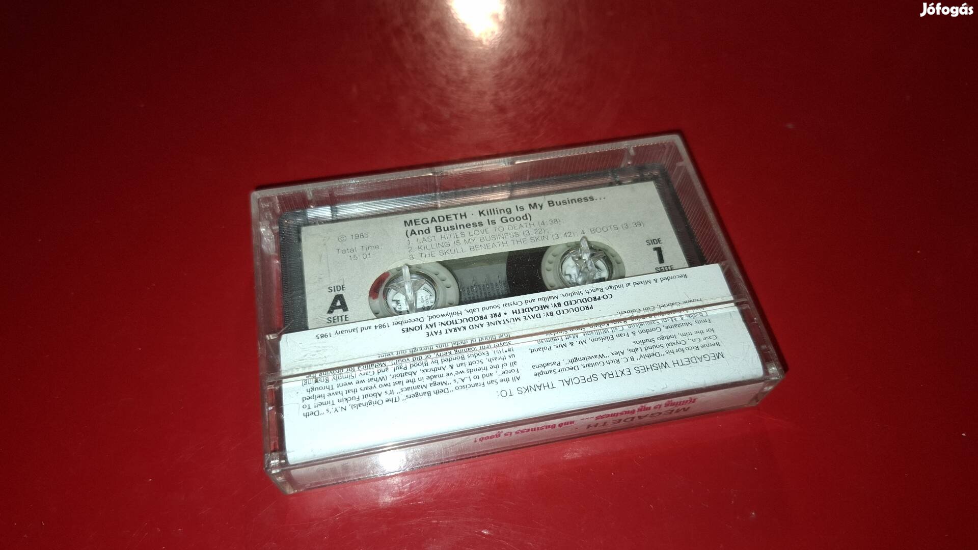 Megadeth Killing is my business Kazetta Unoff. Poland