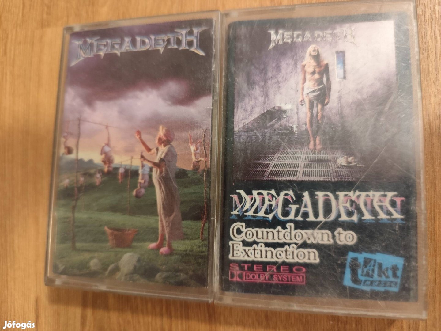 Megadeth youthanasia, countdown to extinction (takt) kazetták 