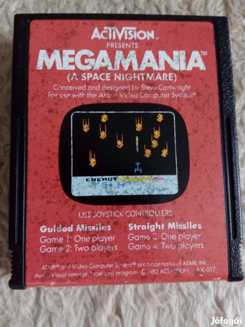 Megamania (A space nightmare) eredeti atari 2600 játék eladó!