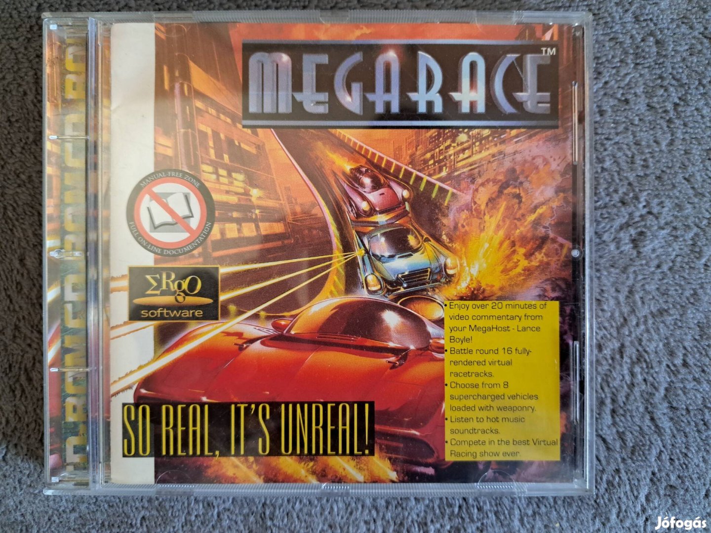 Megarace PC, CD -ROM , (DOS 1994) játék