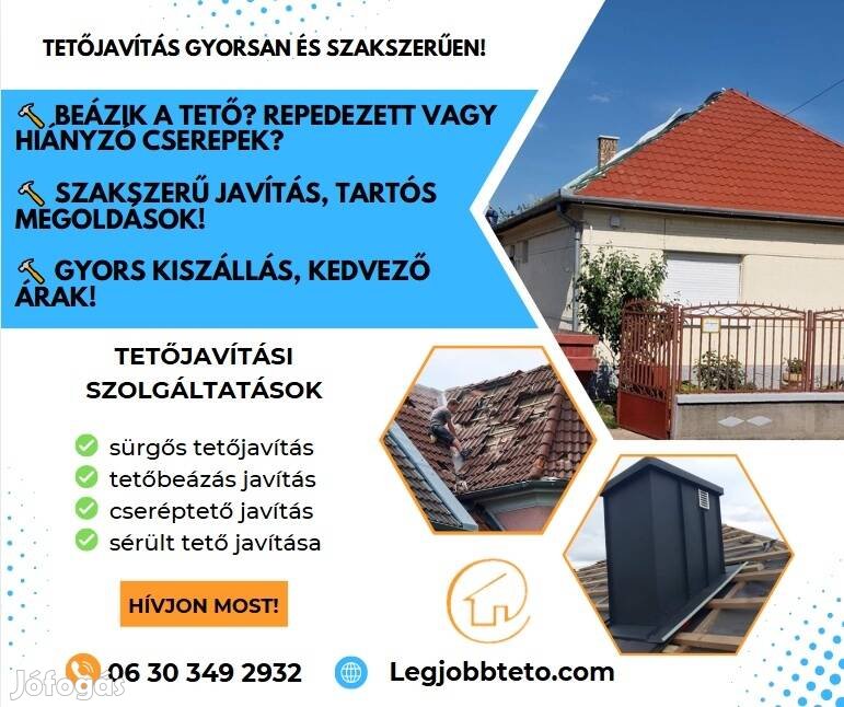 Megbízható tetőfedő bádogos keres 