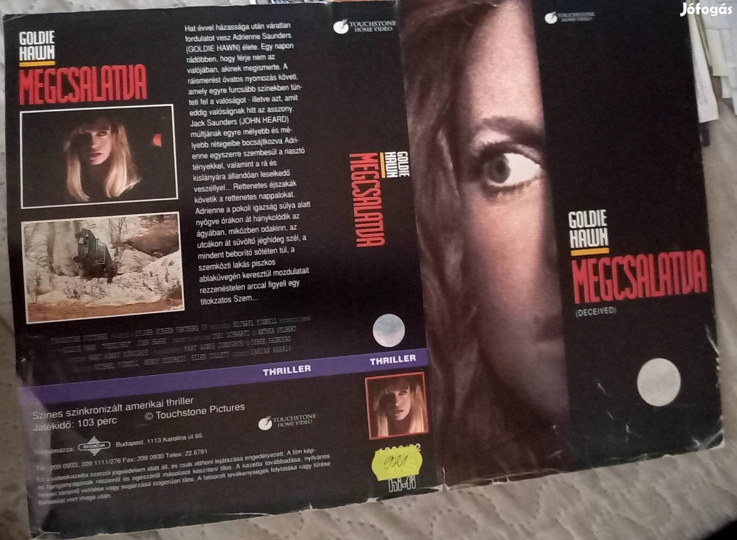 Megcsalatva - thriller vhs - Goldie Hawn