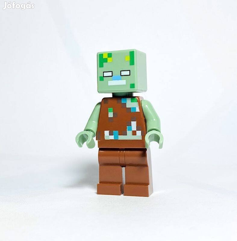 Megfulladt zombi Eredeti LEGO minifigura - Minecraft 21164 - Új