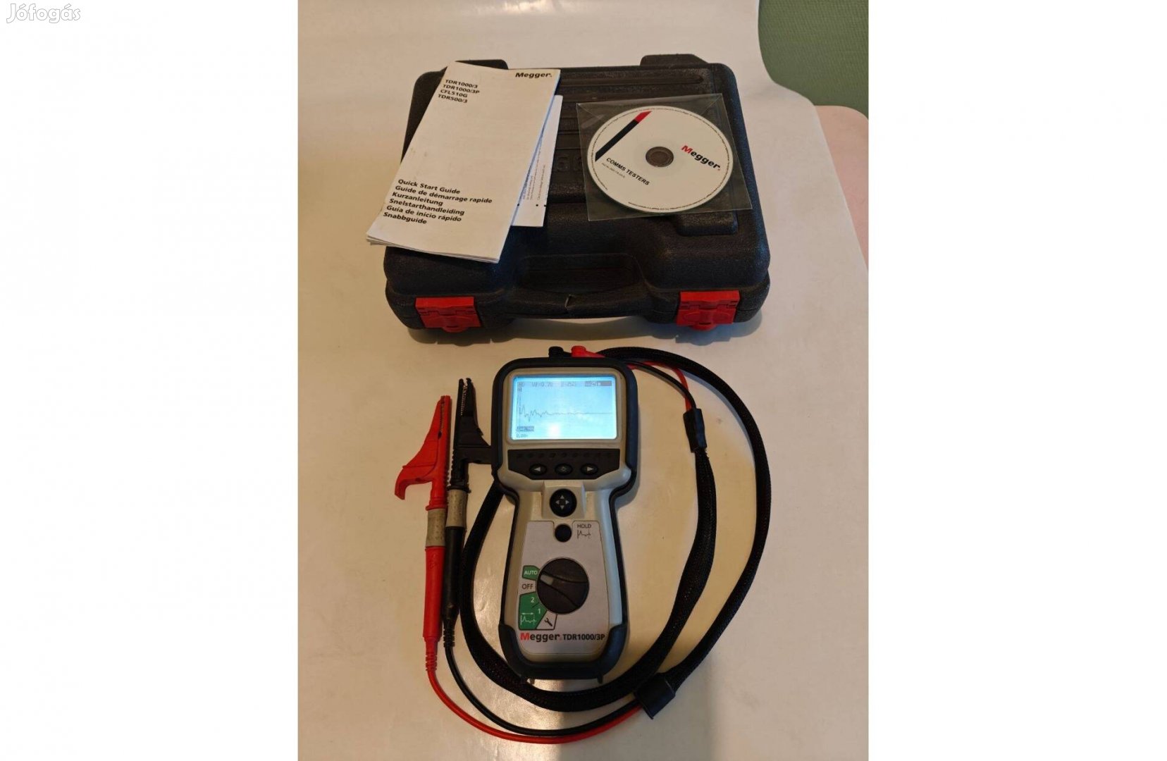Megger TDR1000/3P kábel hibakereső, reflektométer, nem Metrel, Fluke