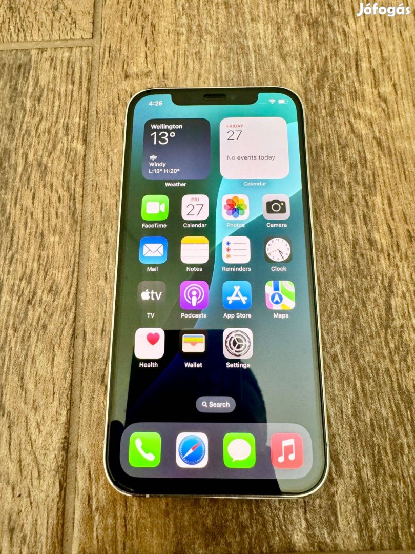 Megkímélt Apple iphone 12 Pro 128GB 5G (fehér-ezüst) eladó