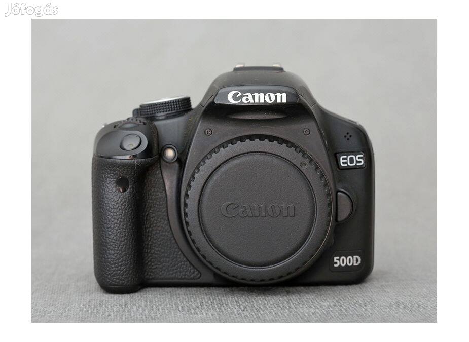 Megkímélt Canon EOS 500D fényképezőgép váz