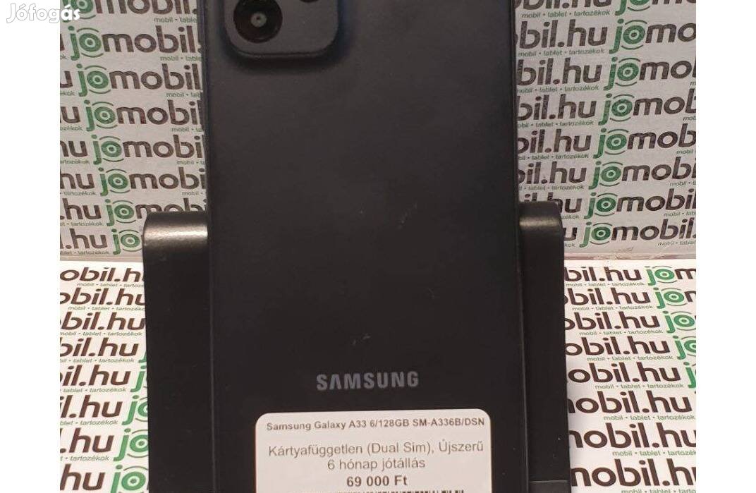 Megkímélt Samsung A33 5G fekete dual sim