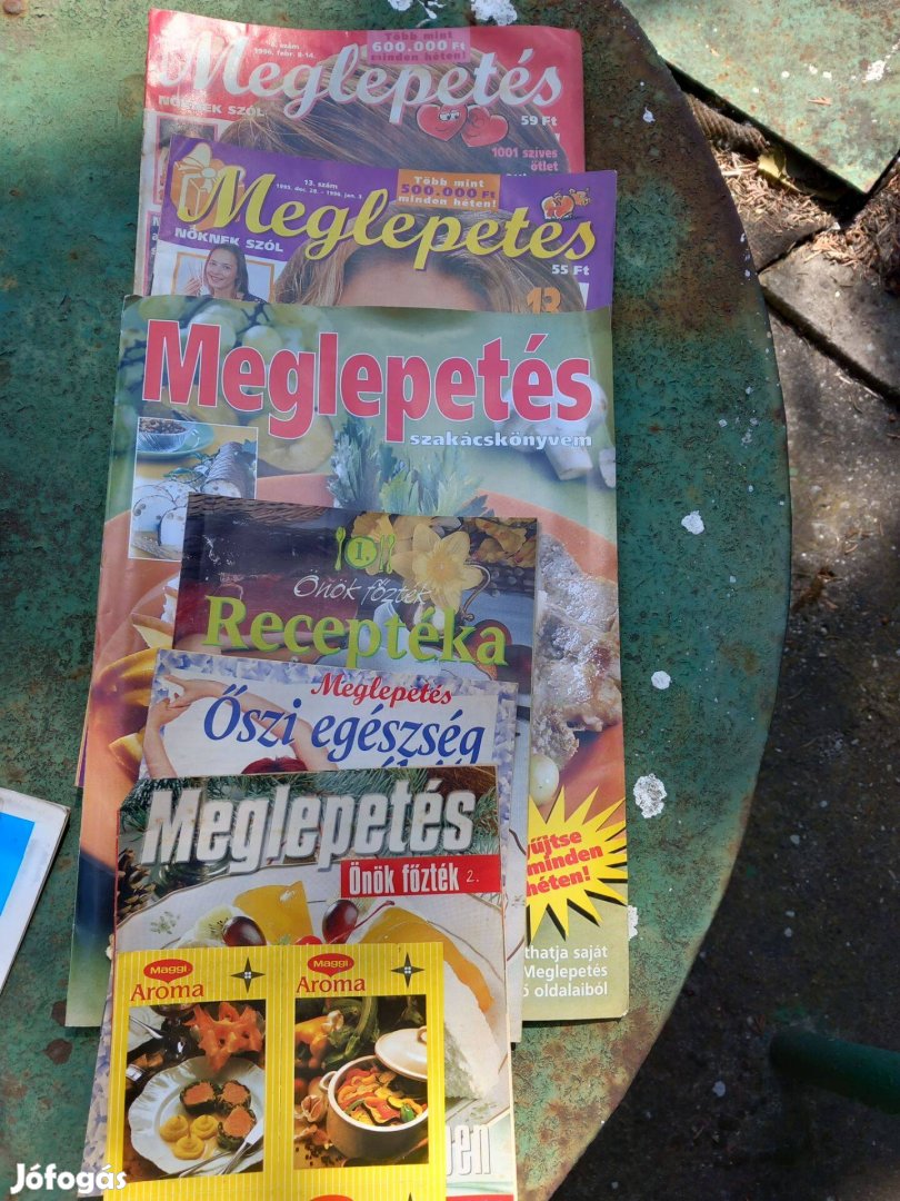 Meglepetés, Népszabadság és Skandi retro újságok recept mellékletek