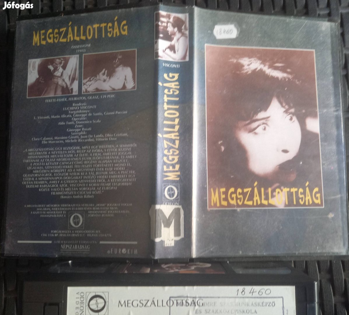 Megszállotság - odeon vhs - Luchino Visconti