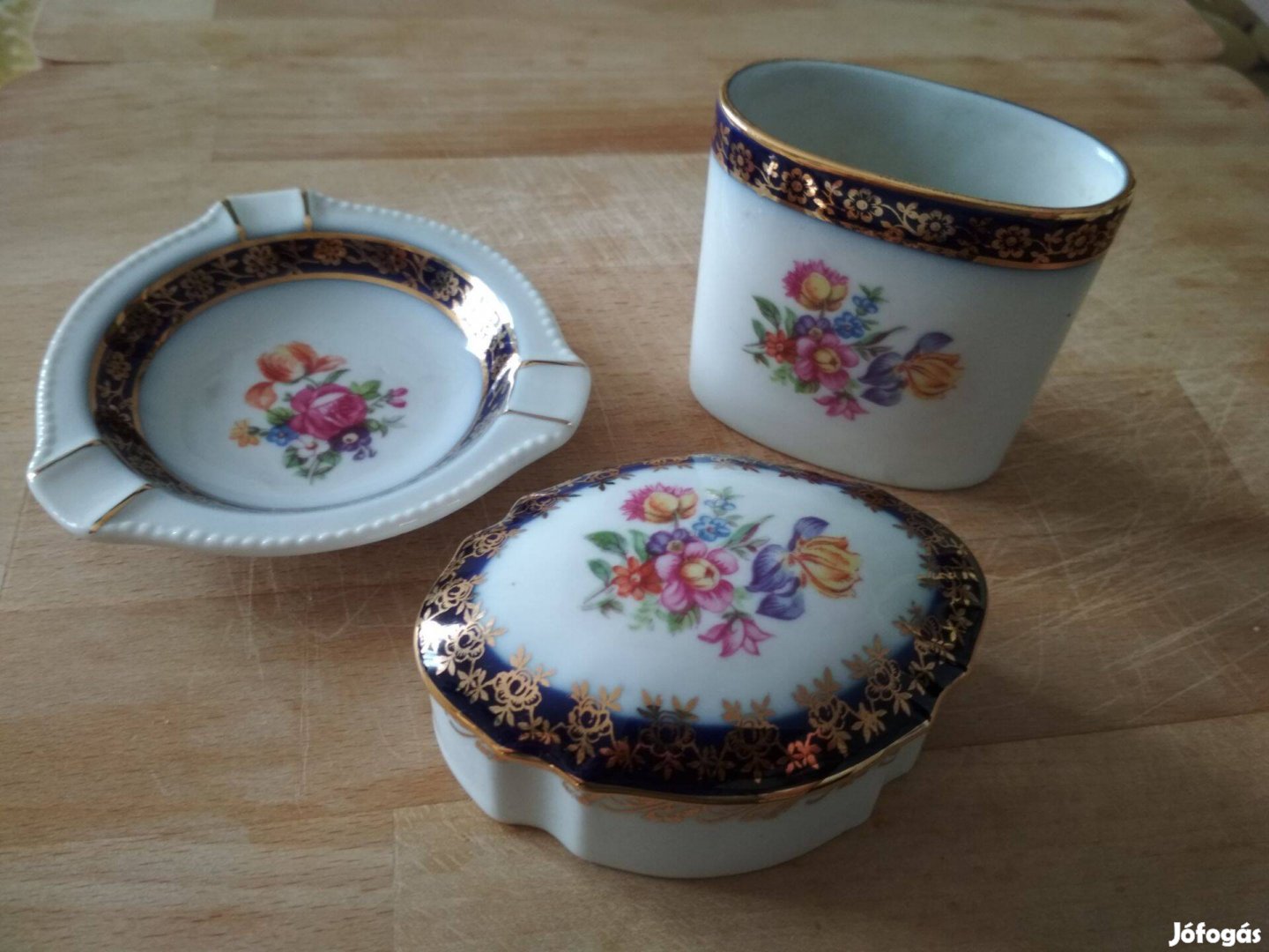 Meissen porcelán dohányzókészlet eladó!