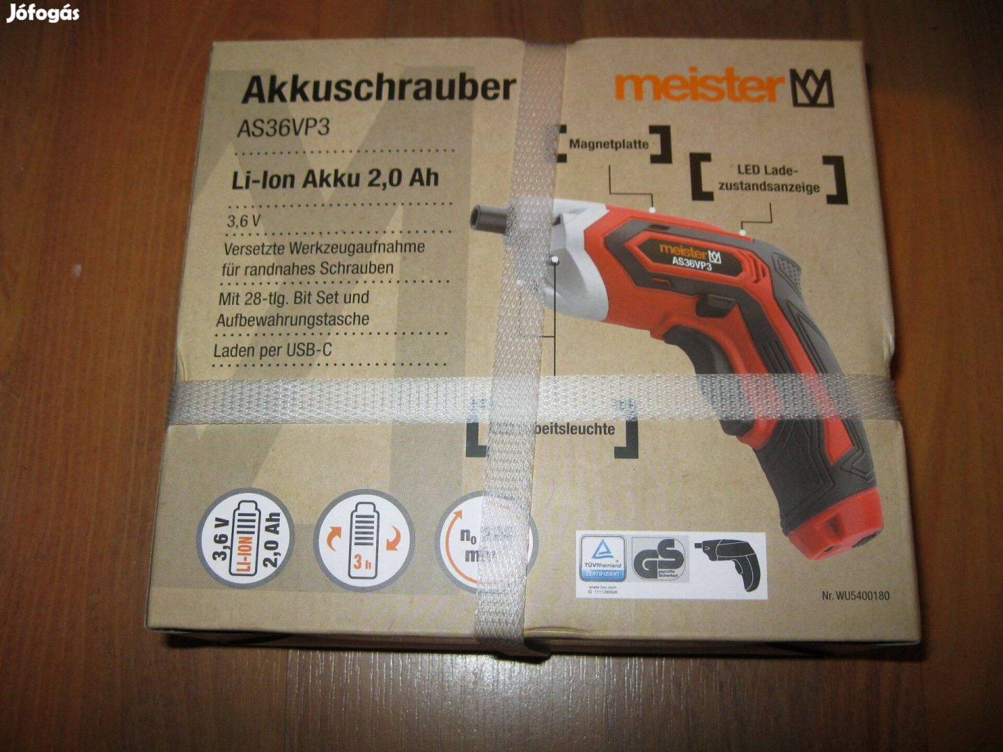 Meister akkumulátoros akkus csavarozó csavarbehajtó