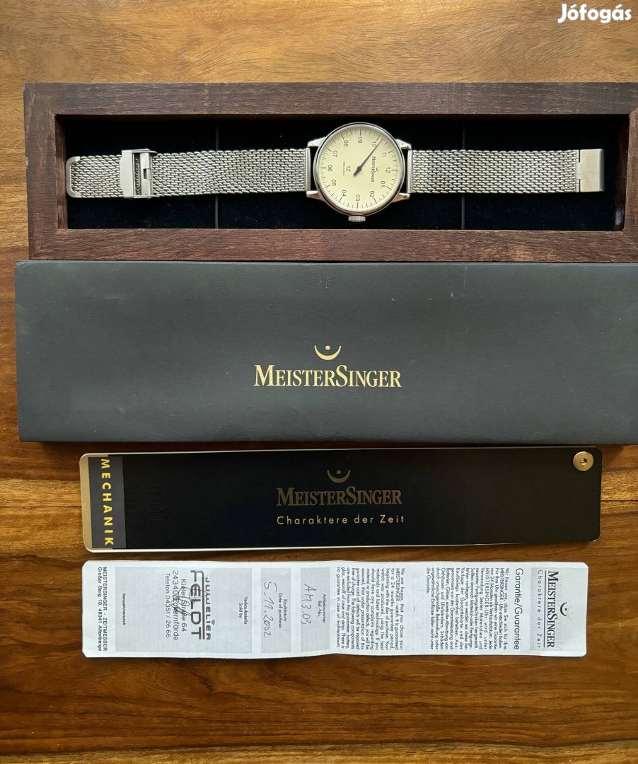 Meistersinger 1Z (No. 1) mechanikus karóra (ETA alap) eladó