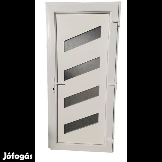 Melani - Műanyag bejárati ajtó 98x198 , 98x208 Fehér