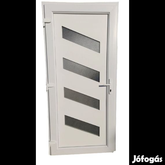 Melani - Műanyag bejárati ajtó 98x198 , 98x208 Fehér