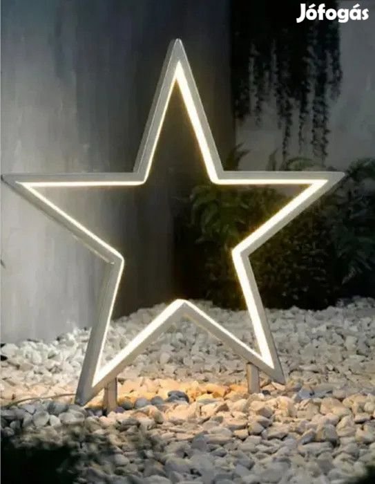Melinera 46 x 48 kültéri / beltéri fém, melegfehér LED csillag, 108 d