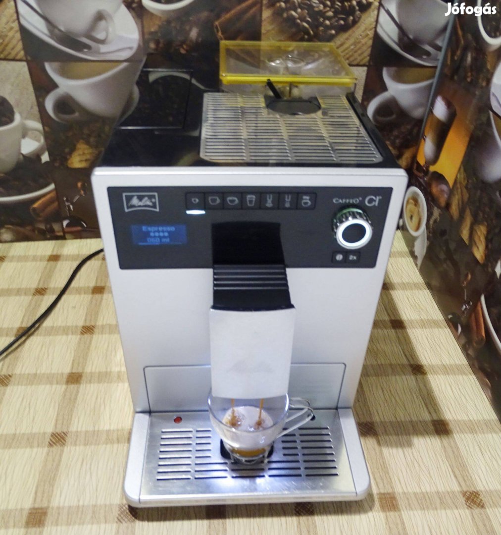 Melitta CI automata kávégép kávéfőző presszógép ezüst