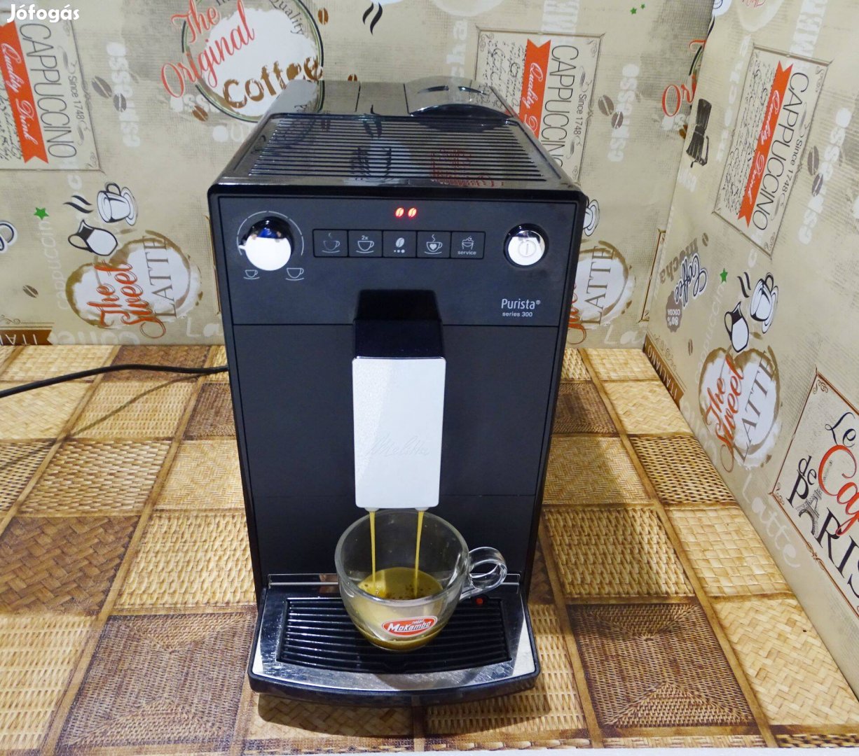 Melitta Purista 300 automata kávégép kávéfőző fekete