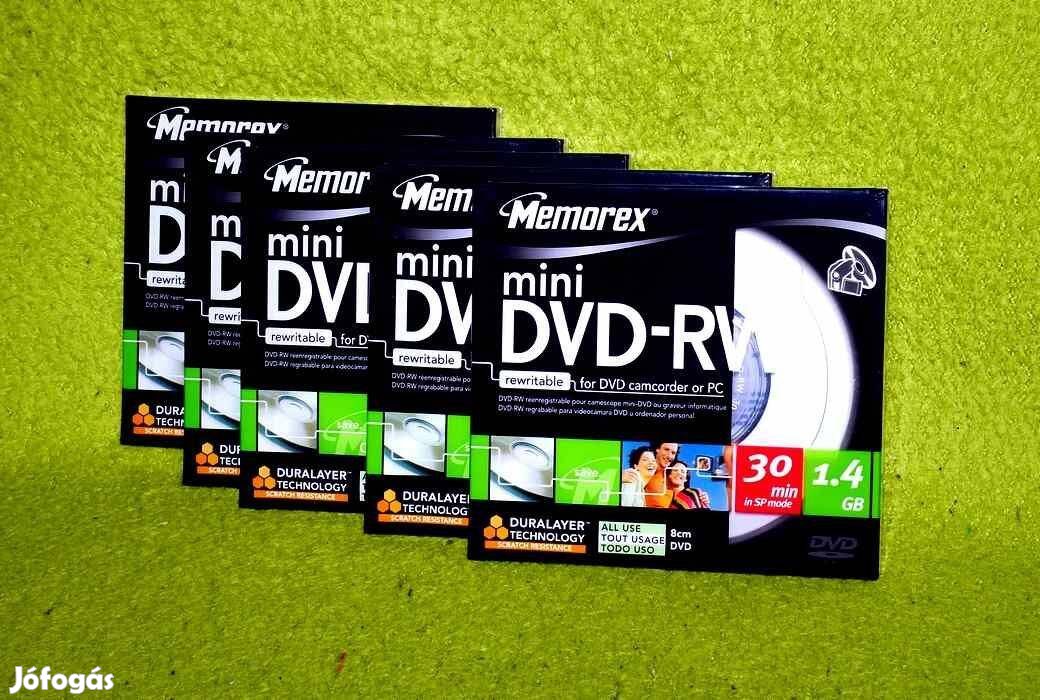 Memorex mini DVD-RW lemez 8cm kamerához is