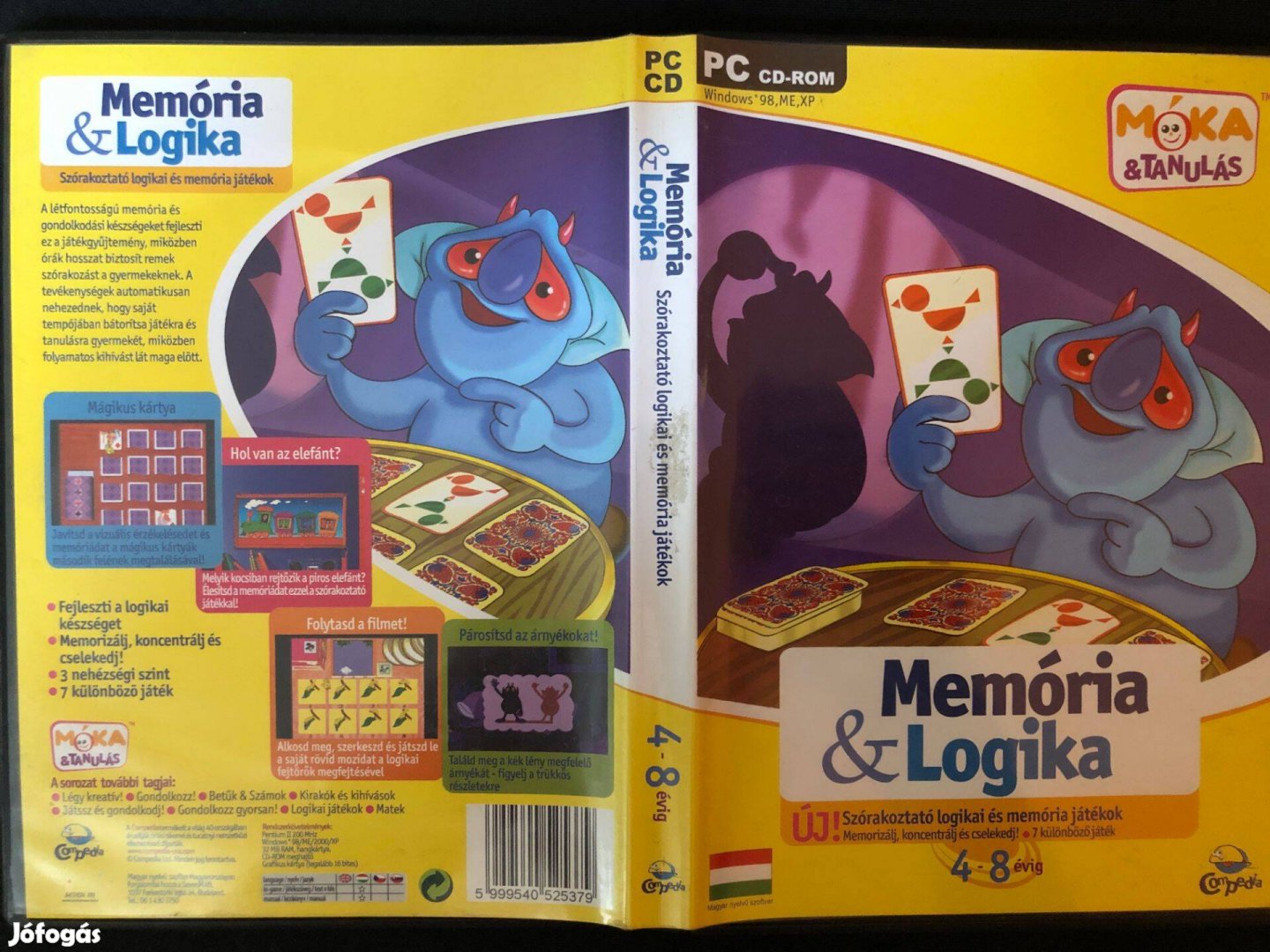 Memória és Logika Játékok 4-8 éves gyerekeknek (magyar nyelvű) PC